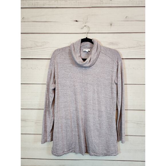 Purejill Women's‎ Gray Purple Stretch Cowl Neck  Long Sleeve Pullover Sweater XS - Picture 1 of 6